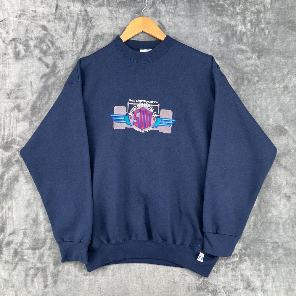 Vtg 1995 Indianapolis 500 Sweatshirt Men's XL 79th Anniversary Embroidery LOGO7